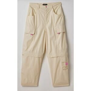 Urban Outfitters Sz L Cream Stone Rave
Cargo Pants Convertible high rise